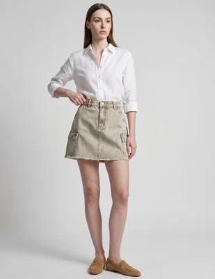 FALDA PIECES 17158351 LISO ALGODÓN