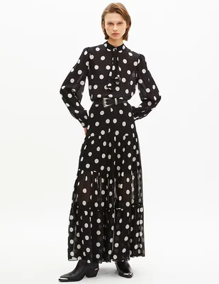 Falda maxi The Kooples a la cintura