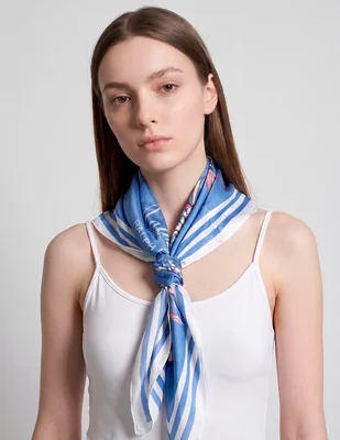Mascada lauren ralph lauren con estampado floral de seda para mujer