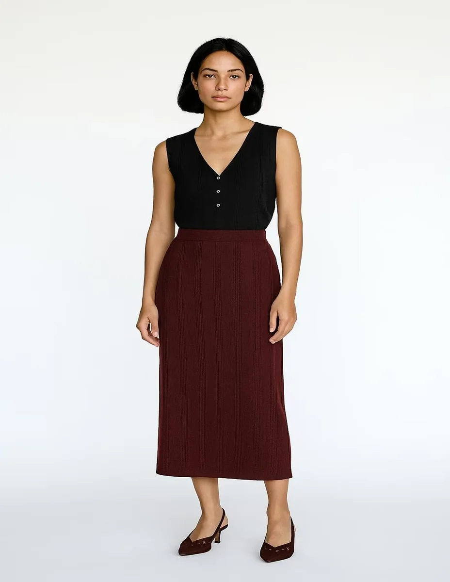 Falda maxi vero moda a la cintura