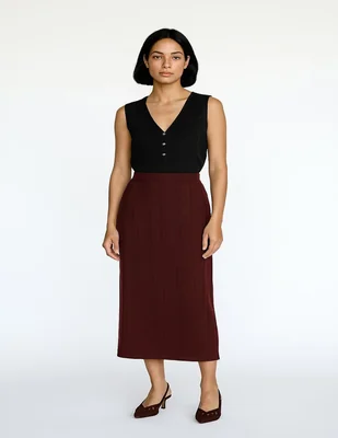 Falda maxi vero moda a la cintura