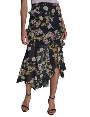 Falda midi Bcbg a la cintura