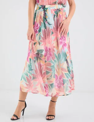 Falda midi damaia atelier a la cintura