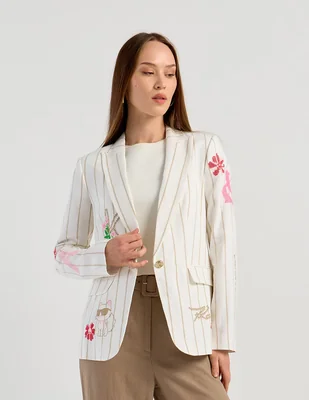 Saco casual Karl Lagerfeld Paris para mujer