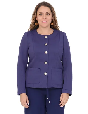 Saco formal Duplan Petite para mujer