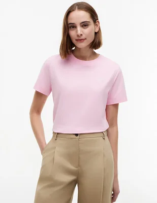 Falda largo tommy hilfiger de algodón a la cintura
