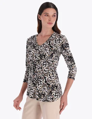 Blusa Charme manga 3/4 para mujer