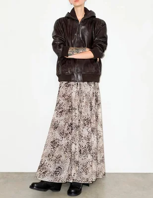 Falda maxi Max&Co de algodón a la cintura
