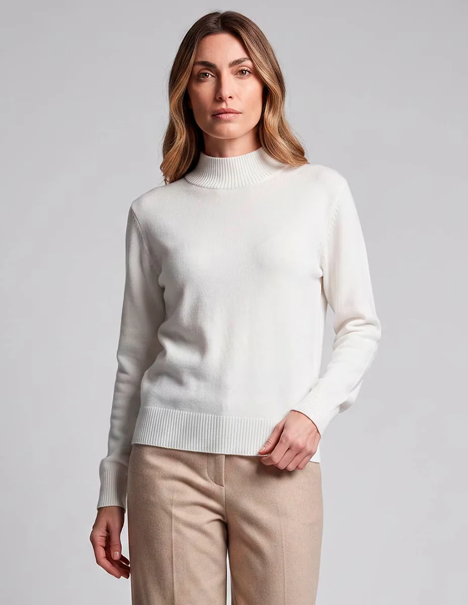 Suéter davinchy cuello alto para mujer