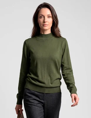 Suéter davinchy cuello alto para mujer