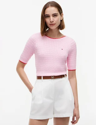 Suéter Tommy cuello redondo para mujer