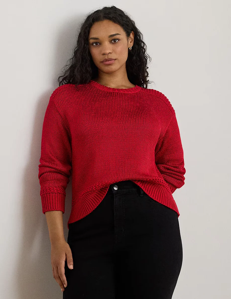 Suéter Lauren Plus cuello redondo para mujer