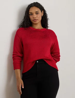 Suéter Lauren Plus cuello redondo para mujer