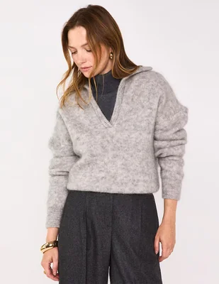 Suéter Maison 123 cuello V para mujer