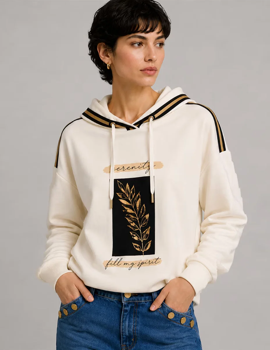 Sudadera con con capucha dándara para mujer