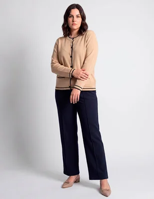 Suéter lieb plus cuello redondo para mujer