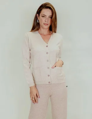 Suéter Zuio cuello V para mujer