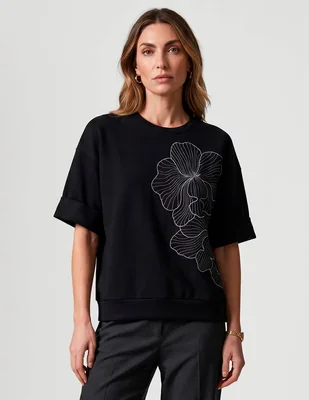 Suéter nonna mia cuello redondo para mujer