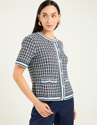 Suéter Talbots cuello redondo para mujer