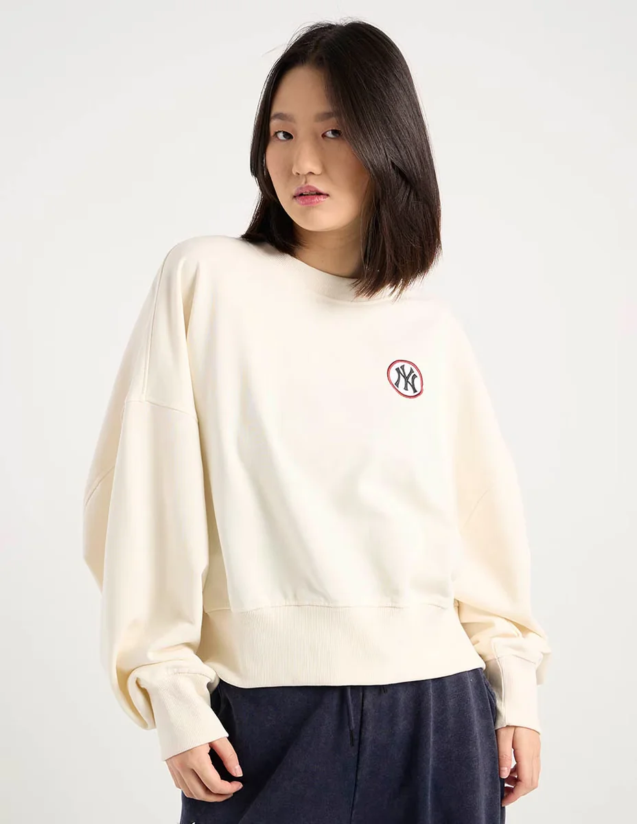 Suéter mlb cuello redondo para mujer