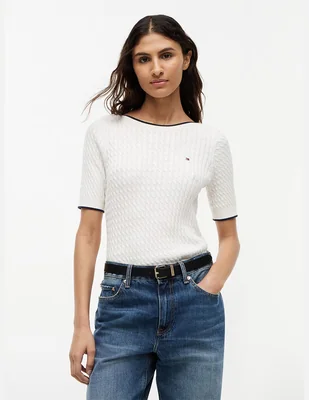 Suéter Tommy  cuello redondo para mujer