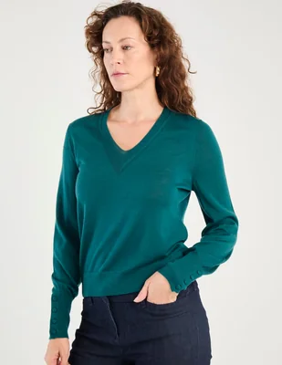 Suéter Talbots cuello v para mujer