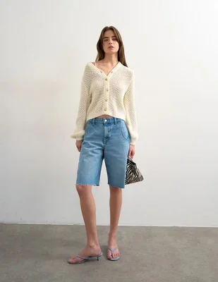 Suéter Topshop cuello V para mujer
