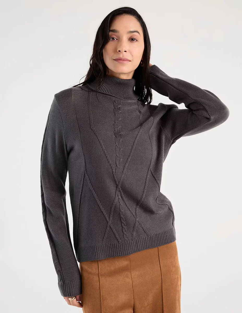 Suéter Loren's cuello tortuga para mujer