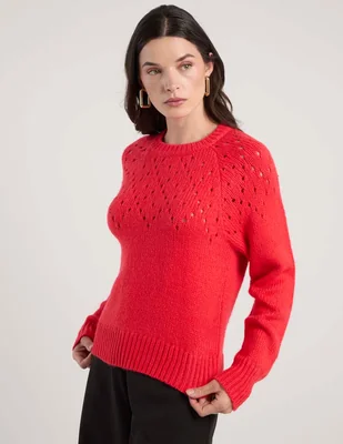 Suéter sanctuary cuello redondo para mujer