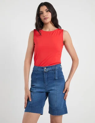 Bermuda Aéropostale de mezclilla para mujer