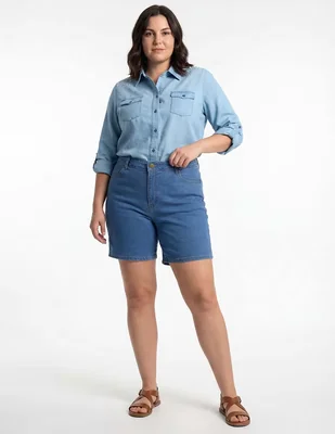 Short The Pattern de algodón para mujer