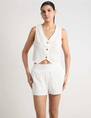 Short coffee bean para mujer