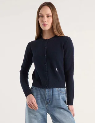 Suéter Sporty & Rich cuello redondo para mujer