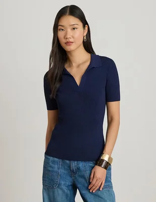 Suéter Lauren Ralph Lauren cuello v para mujer