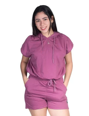 Conjunto casual Muytu de algodón para mujer 2 piezas