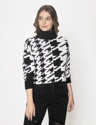 Suéter tudio cuello tortuga para mujer