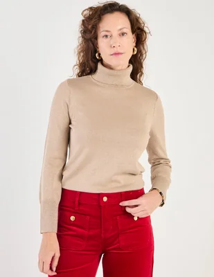 Suéter Chico's cuello tortuga para mujer