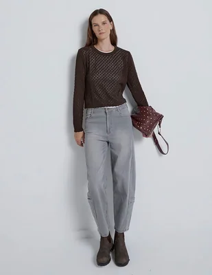 Suéter Renatta&Go cuello redondo para mujer