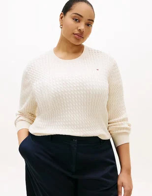 Suéter Tommy Plus cuello redondo para mujer