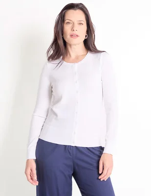 Suéter Talbots cuello redondo para mujer