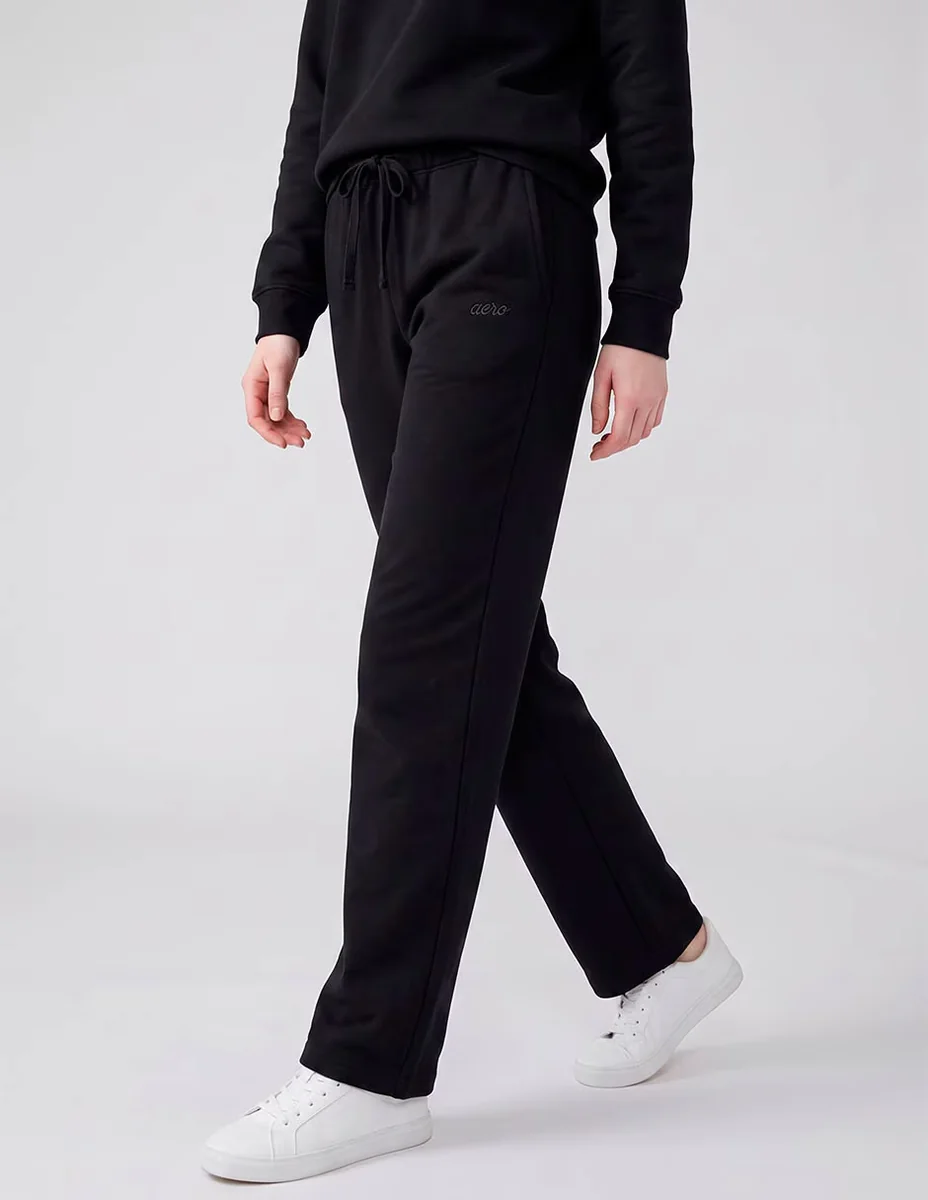 Pants straight Aéropostale con jareta para mujer