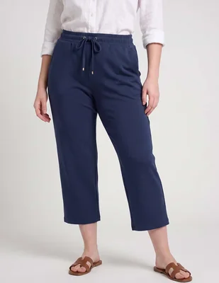 Pants cropped Lieb Plus con jareta para mujer