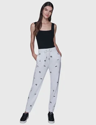 Pants slim Karl Lagerfeld Paris con agujeta para mujer