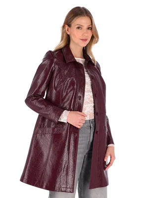Gabardina resistente al agua con bolsillos shyla para mujer
