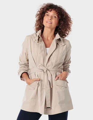 Gabardina con bolsillos Punt Roma para mujer