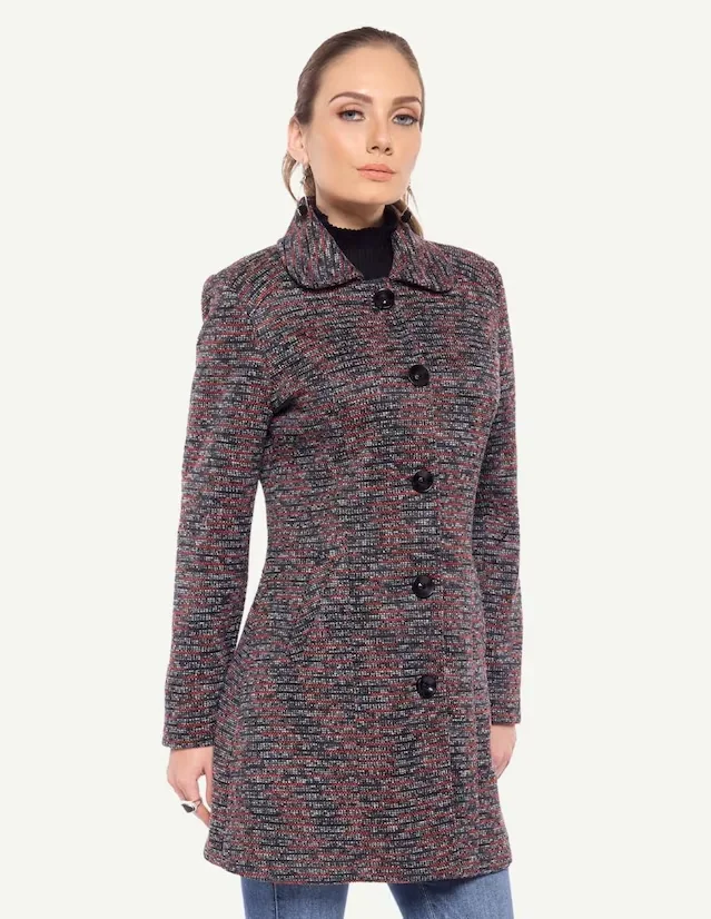 Abrigo Karla D' Liz regular para mujer