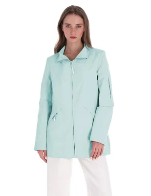 Gabardina resistente al agua con bolsillos shyla para mujer