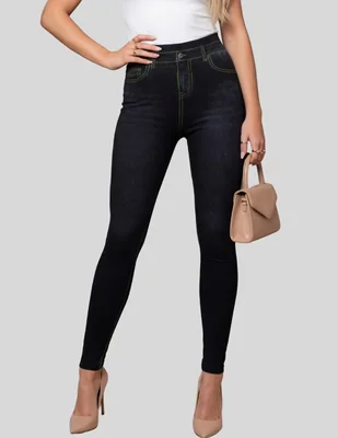 Legging malabis a la cintura con elástico para mujer