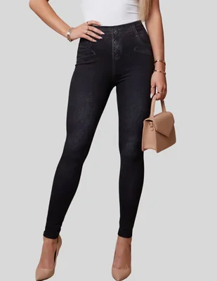 Legging malabis a la cintura alta con elástico para mujer