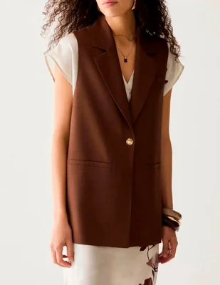 Chaleco Pennyblack de algodón para mujer